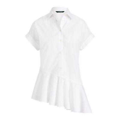 Ralph Lauren Asymmetrical Cotton Shirt White