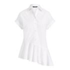 Ralph Lauren Asymmetrical Cotton Shirt White