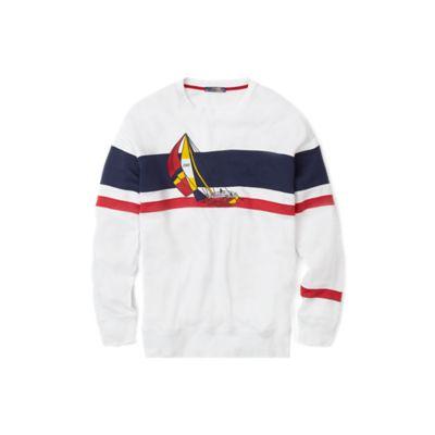 Ralph Lauren Cp-93 Sail-print Pullover Pure White
