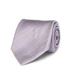 Ralph Lauren Glen Plaid Silk Narrow Tie Purple/white