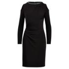Ralph Lauren Cold-shoulder Jersey Dress Black