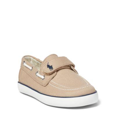 Ralph Lauren Sander Ez Boat Shoe Khaki Canvas
