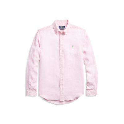 Ralph Lauren Slim Fit Ocean-wash Shirt Carmel Pink