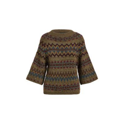 Ralph Lauren Fair Isle Wool-blend Sweater Grey Fairisle