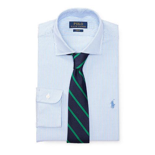 Polo Ralph Lauren Slim Fit Striped Cotton Shirt Blue/white