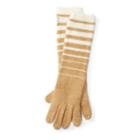 Ralph Lauren Lauren Striped Wool Gloves Cream/camel