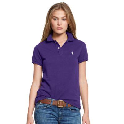 Ralph Lauren Classic Fit-short Sleeve-knit Purple Chalet