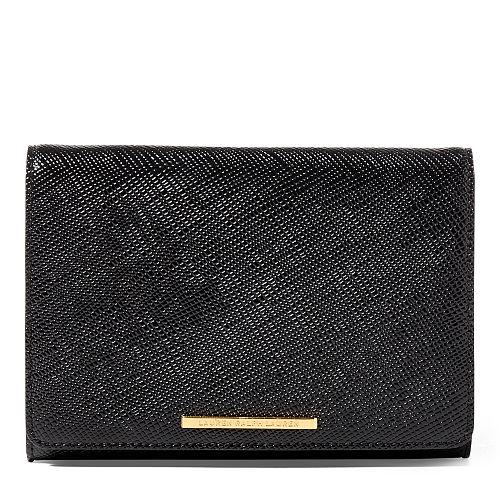 Ralph Lauren Lauren Darlington Patent Clutch Black