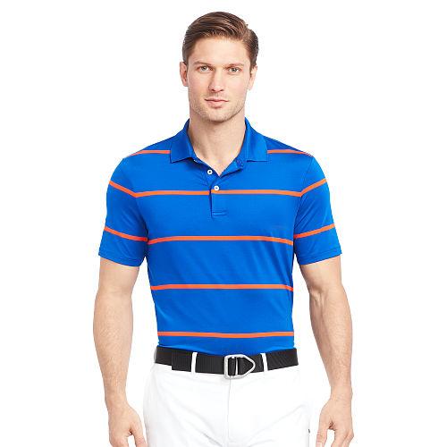 Ralph Lauren Rlx Golf Active-fit Performance Polo Sapphire Star/orange