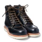 Ralph Lauren Rrl Brunel Leather Work Boot Black