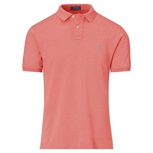 Polo Ralph Lauren Slim Fit Weathered Mesh Polo Winslow Red