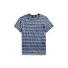 Ralph Lauren Striped Cotton Pocket T-shirt Indigo Multi Stripe
