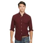 Polo Ralph Lauren Slim Garment-dyed Oxford Shirt Harvard Wine