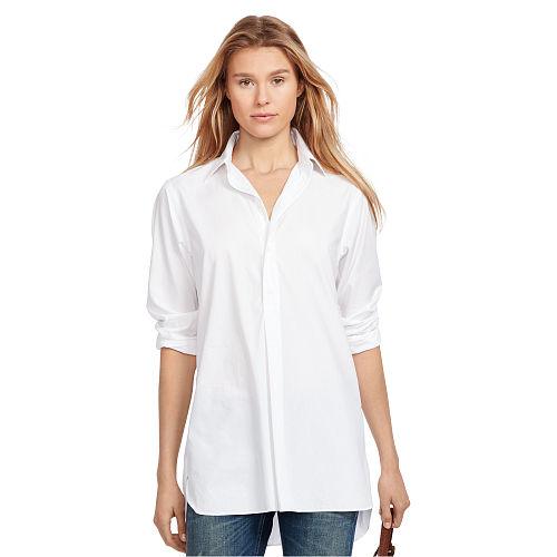 Polo Ralph Lauren Cotton Broadcloth Tunic White