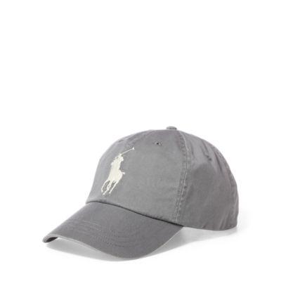 Ralph Lauren Cotton Chino Baseball Cap Perfect Grey