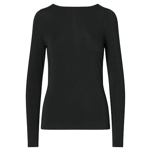 Ralph Lauren Lauren Cowl-back Jersey Tee Polo Black