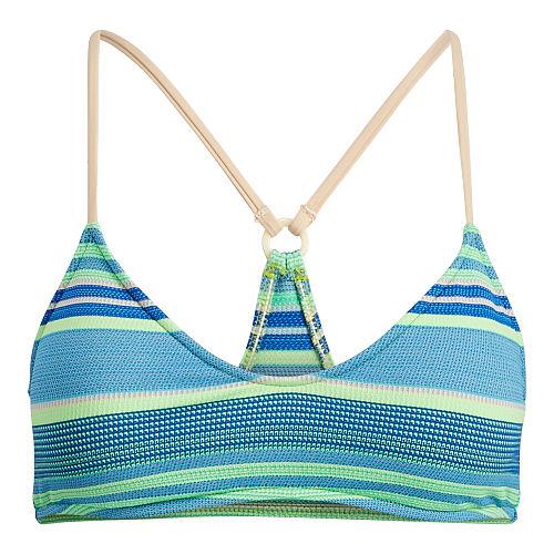 Polo Ralph Lauren Striped Racerback Bikini Top Turq Multi