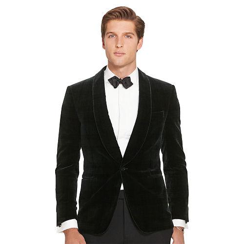 Polo Ralph Lauren Polo Plaid Velvet Jacket Dark Green