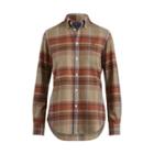 Ralph Lauren Classic Fit Plaid Shirt Rust/moss