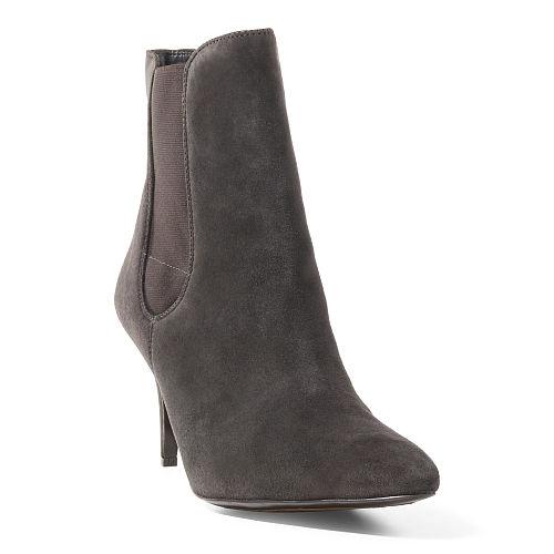 Ralph Lauren Lauren Pashia Suede Bootie Charcoal