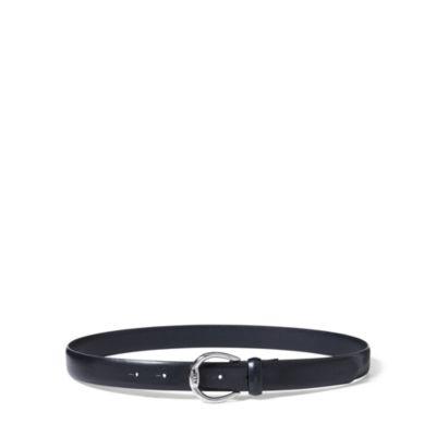 Ralph Lauren Bennington Leather Belt Black
