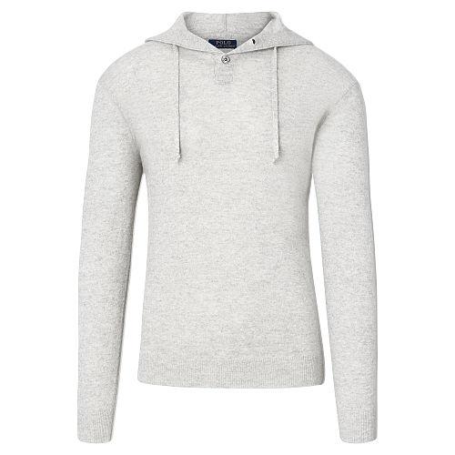 Polo Ralph Lauren Cashmere-linen Hoodie Grey Heather