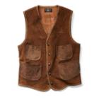 Ralph Lauren Rrl Suede Vest Brown