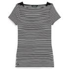 Ralph Lauren Lauren Striped Cotton Boatneck Tee