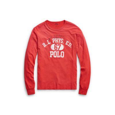 Ralph Lauren Custom Slim Fit Cotton T-shirt Red Beret