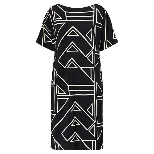 Ralph Lauren Lauren Geometric-print Jersey Dress Multi