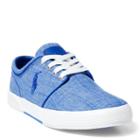 Polo Ralph Lauren Faxon Chambray Low-top Sneaker Faded Blue