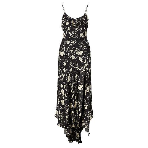 Polo Ralph Lauren Floral-print Silk Maxidress Tylr Flrl