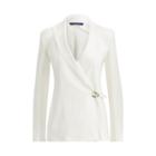 Ralph Lauren Belinda Leather Jacket White