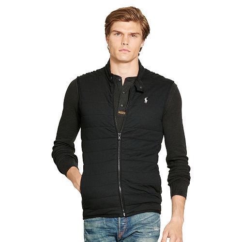 Polo Ralph Lauren Pima Cotton Interlock Vest Polo Black