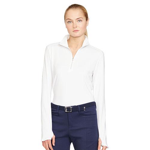 Ralph Lauren Rlx Half-zip Mockneck Pullover Pure White