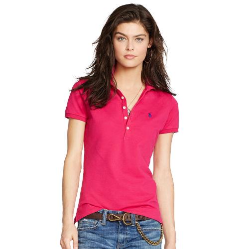 Polo Ralph Lauren Skinny-fit Stretch Polo Shirt Aruba Pink