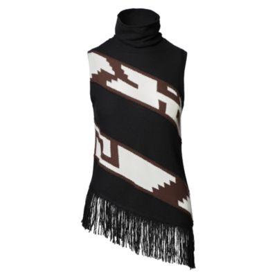 Ralph Lauren Southwestern Cashmere Sweater Black/espresso/bone