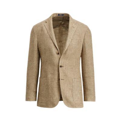 Ralph Lauren Morgan Textured Sport Coat Brown/lt Green/olive