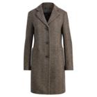Ralph Lauren Herringbone Car Coat Sand/black