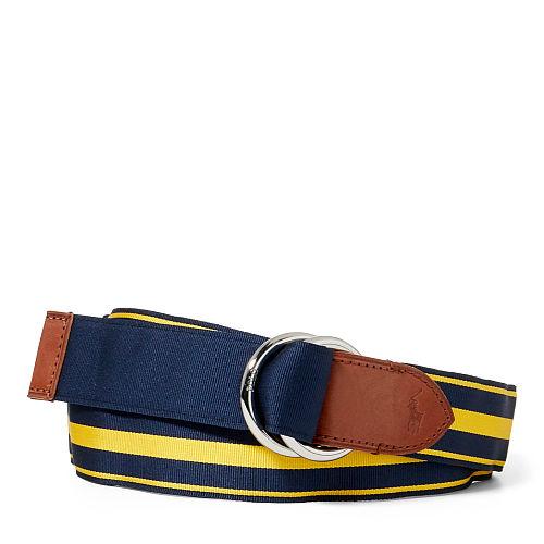 Polo Ralph Lauren Reversible Grosgrain Belt Navy/gold