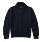 Ralph Lauren Rrl Cotton Shawl-collar Sweater Navy