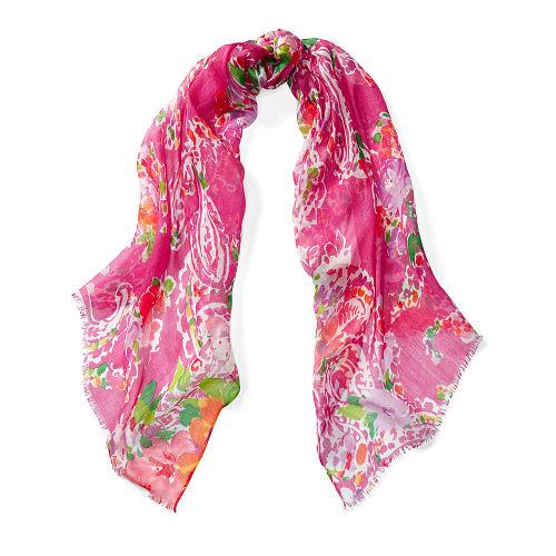 Ralph Lauren Lauren Taline Paisley-print Scarf Bold Pink