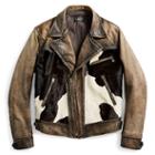 Ralph Lauren Rrl Hair-on-hide Leather Jacket