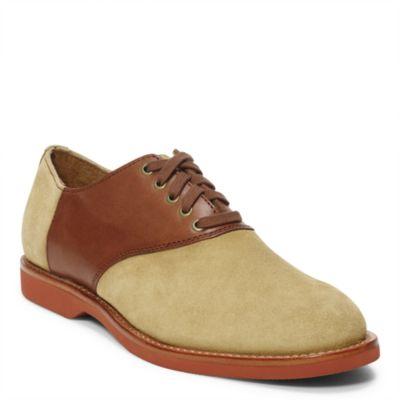 Ralph Lauren Chace Suede Saddle Shoe Dirty Buck/dark Tan