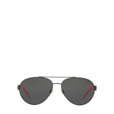 Ralph Lauren Polo Aviator Sunglasses Matte Black