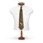 Ralph Lauren Handmade Embroidered Wool Tie Olive Multi