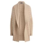 Ralph Lauren Cable Cashmere Shawl Cardigan Truffle Melange
