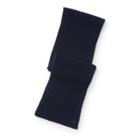 Ralph Lauren Wide-rib Cashmere-wool Scarf Hunter Navy