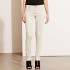 Ralph Lauren Lauren Skinny Leather Pant Cream
