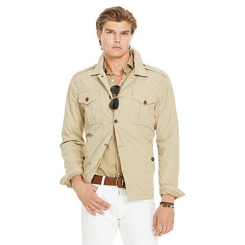 Polo Ralph Lauren Cotton-blend Shirt Jacket Burmese Tan